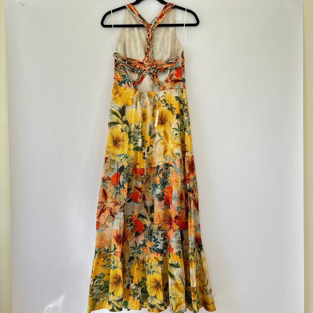 Anthropologie Pilcro Halter Tiered Maxi Dress Multicolor Size S NWT - Picture 9 of 12